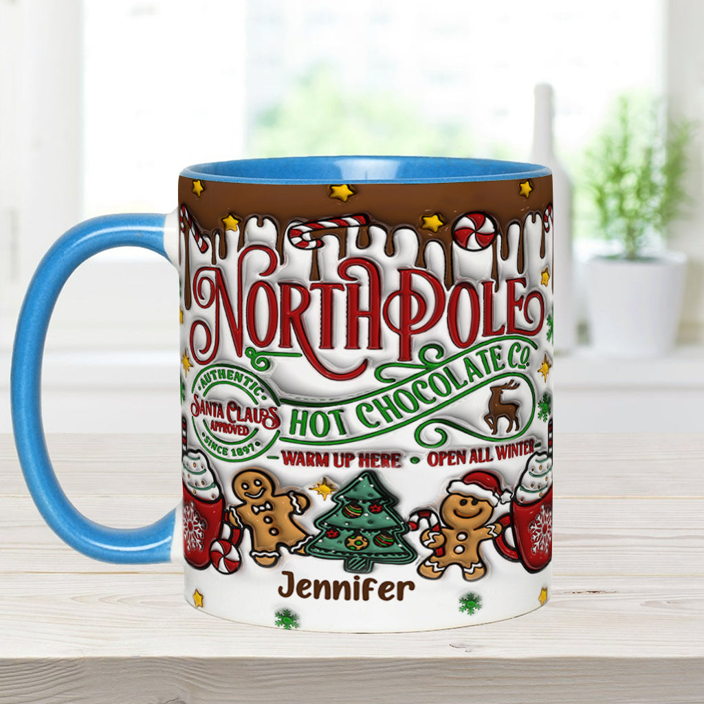 Heiße Schokolade vom Nordpol - Personalisierter Weihnachtsbecher