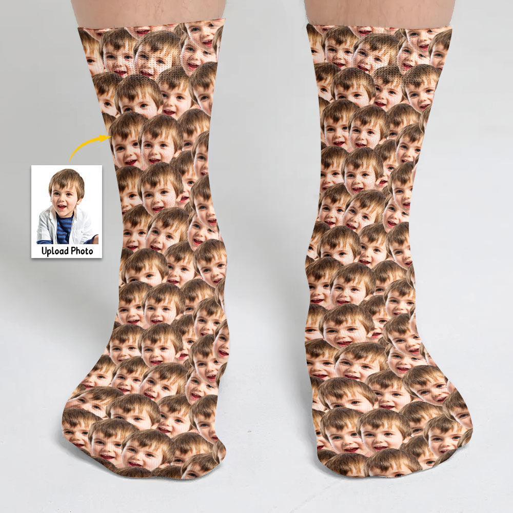 Individuell bedruckte Socken für Ihren Enkel