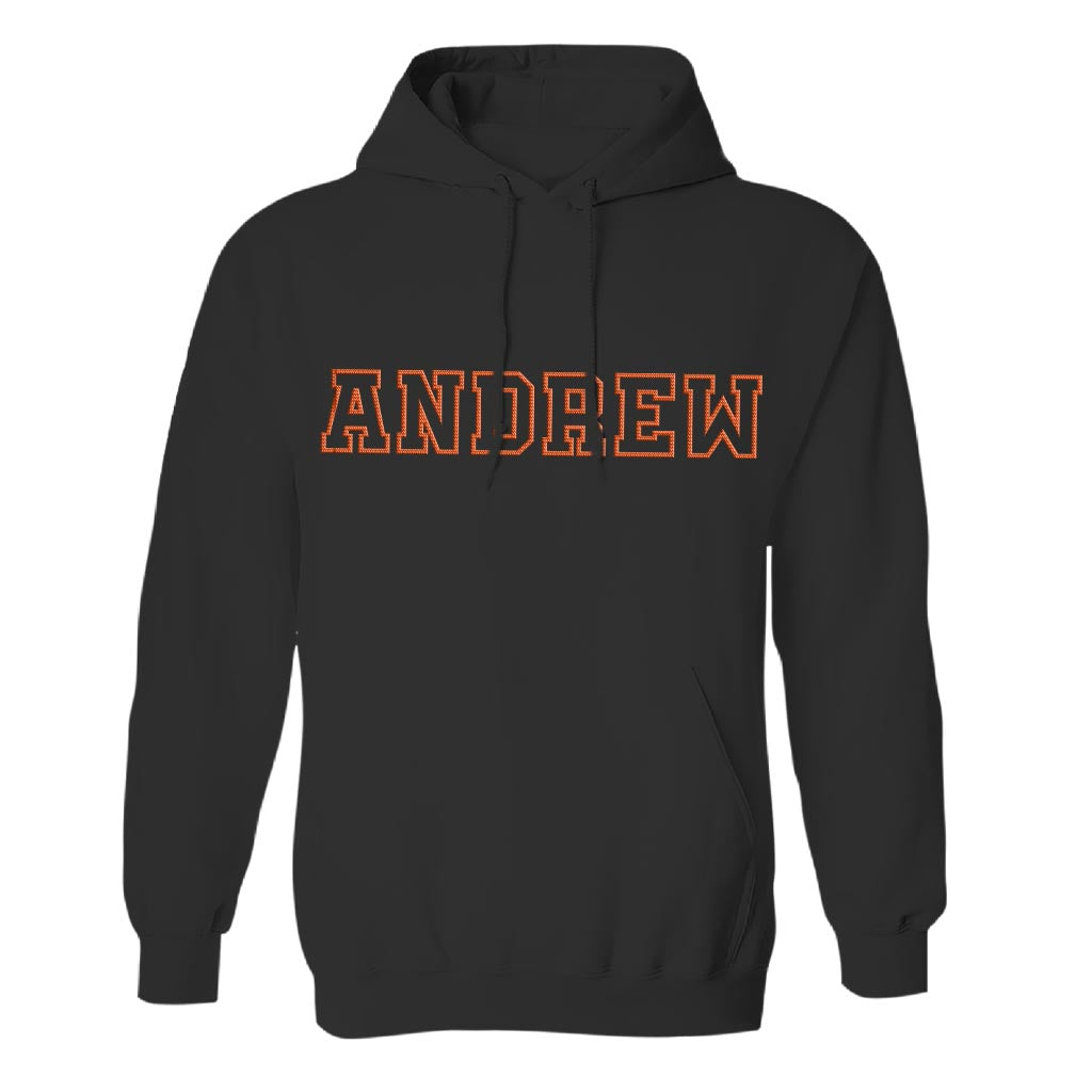 Custom Name - Personalized Couple Embroidered Hoodie