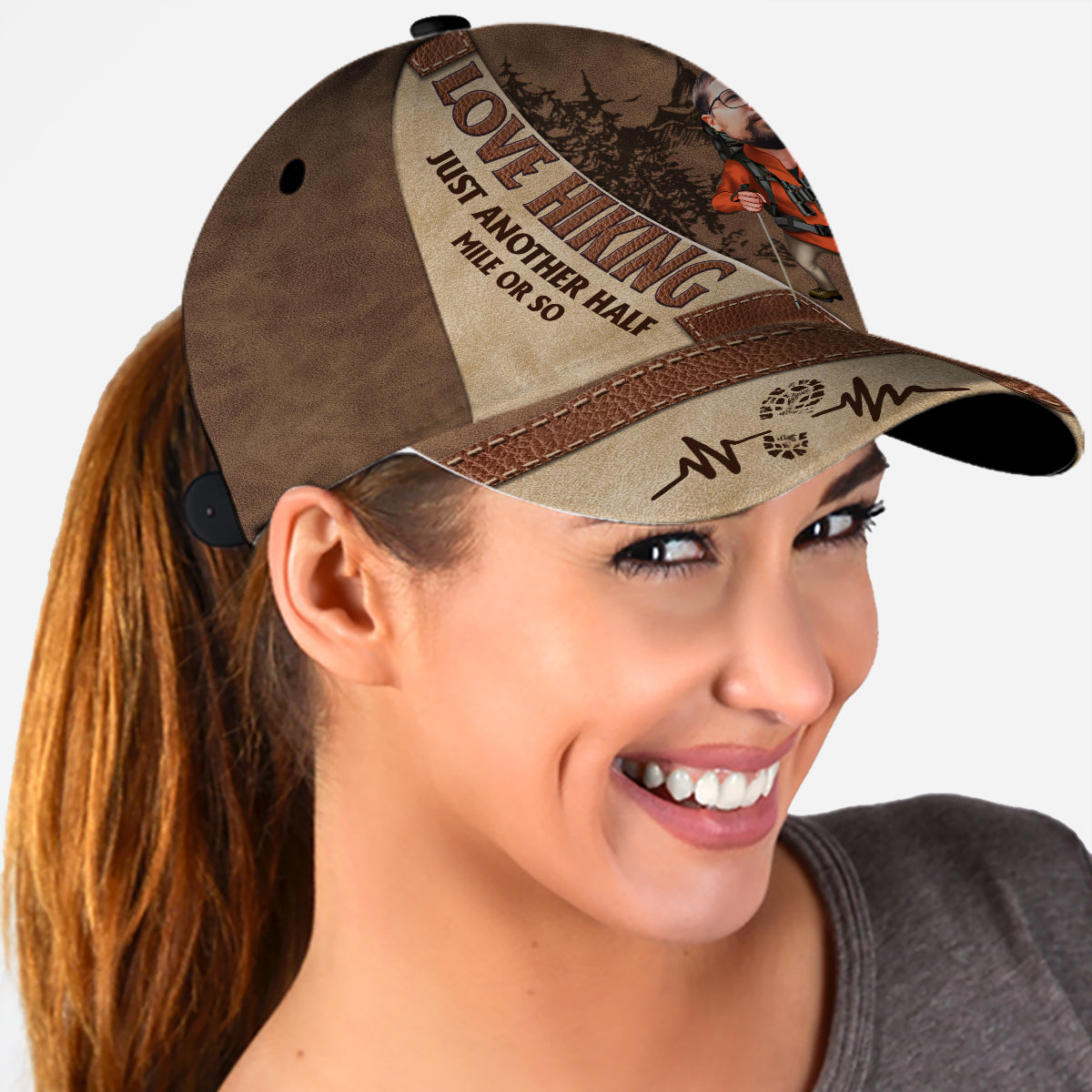 Encore un demi-kilomètre environ - Casquette de randonnée classique personnalisée