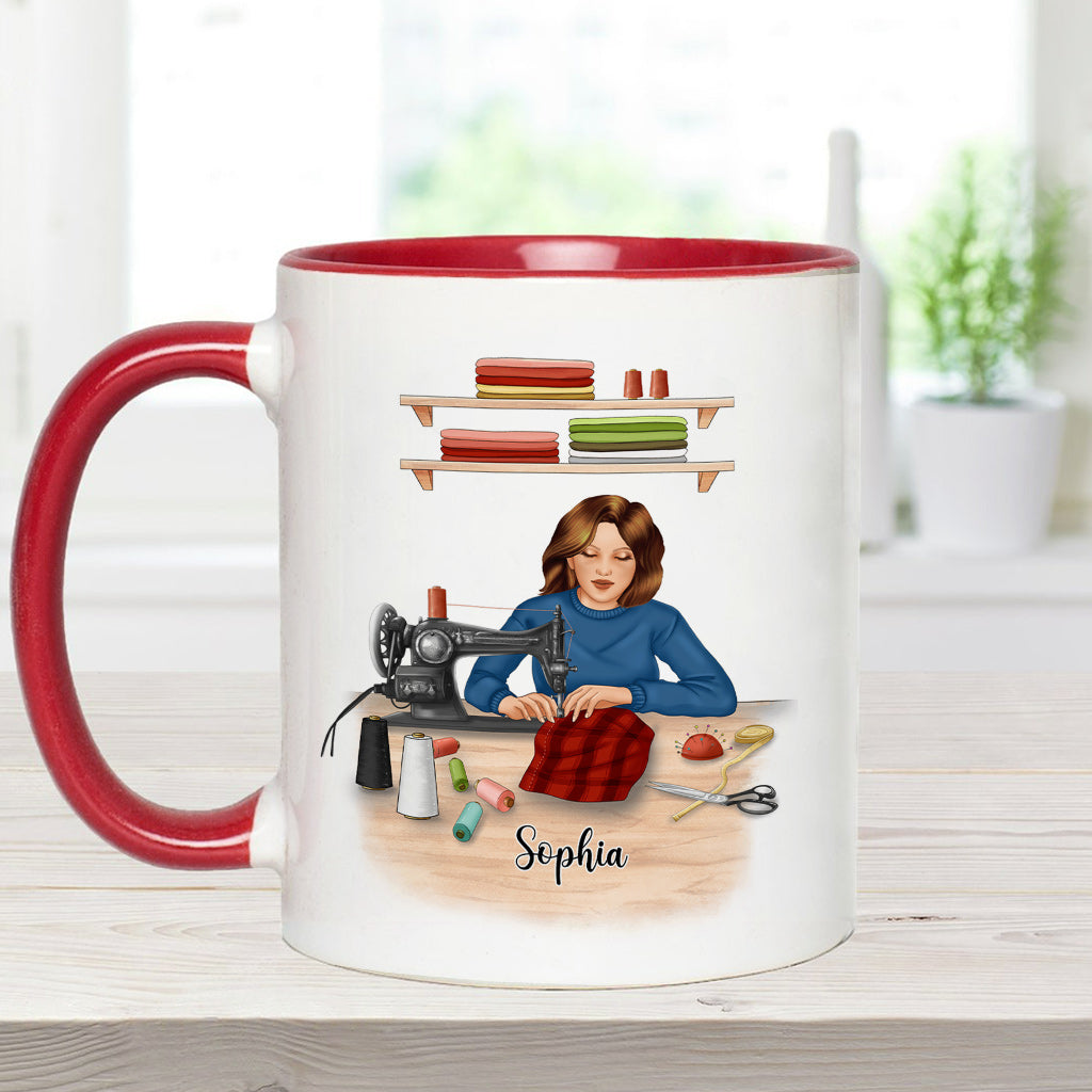 Mein Nähzimmer – Personalisierte Näh-Akzent-Tasse