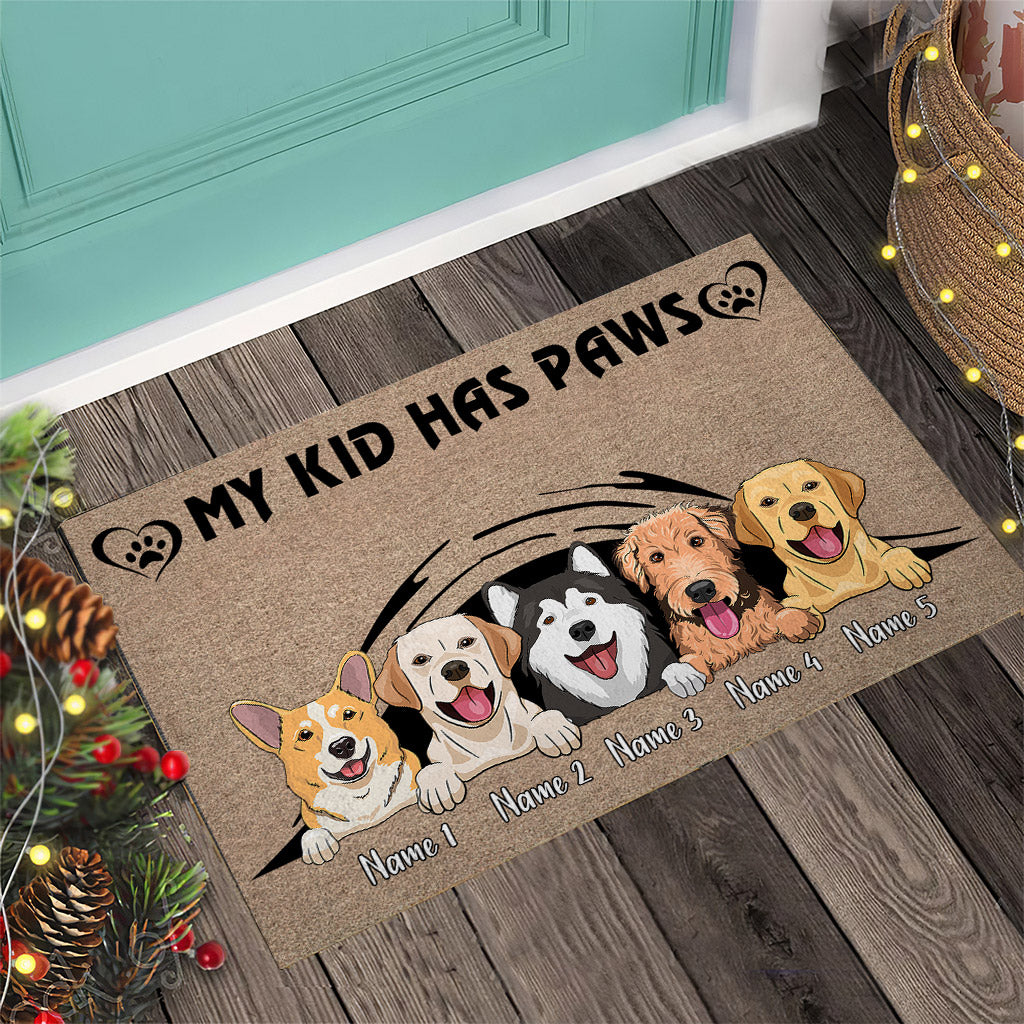 My Kids Have Paws - Personalized Dog Doormat