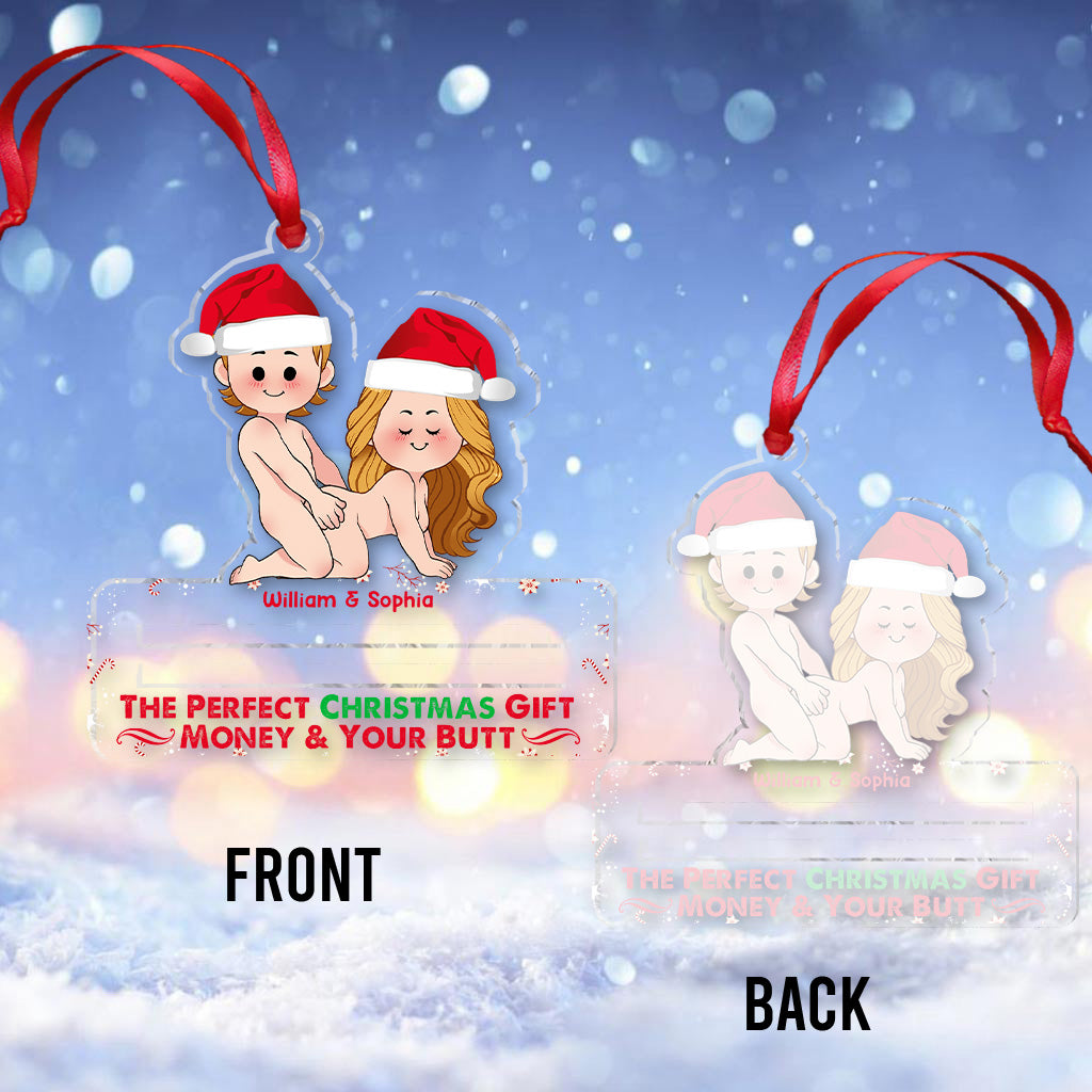The Perfect Christmas Gift - Personalized Couple Transparent Ornament