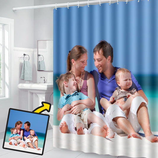Any Family Photo - Personalized Family Shower Curtain