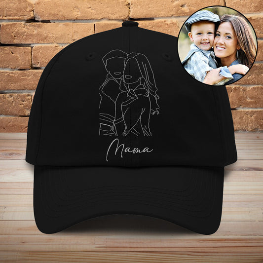 Custom Photo - Personalized Mother Embroidered Classic Cap