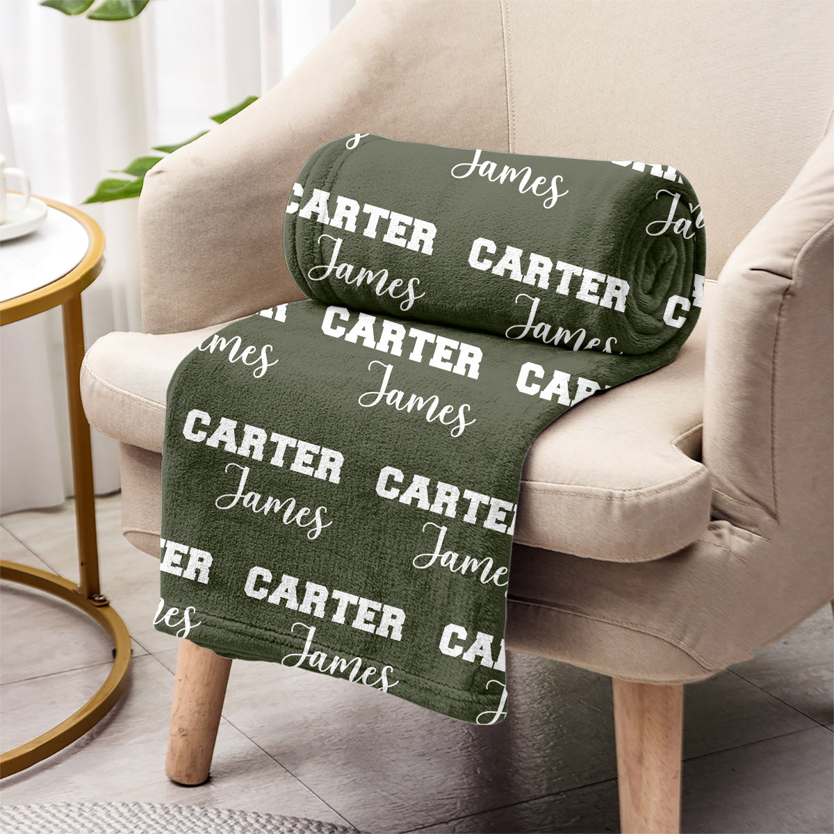 Custom Name Pattern - Personalized grandson Blanket