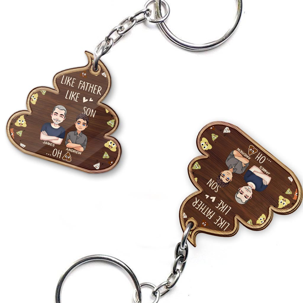 Like Father Like Daughter - Personalized Father Keychain