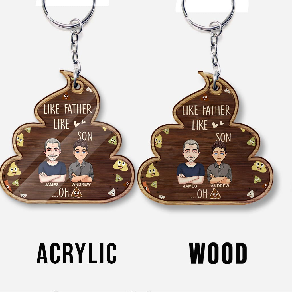 Like Father Like Daughter - Personalized Father Keychain