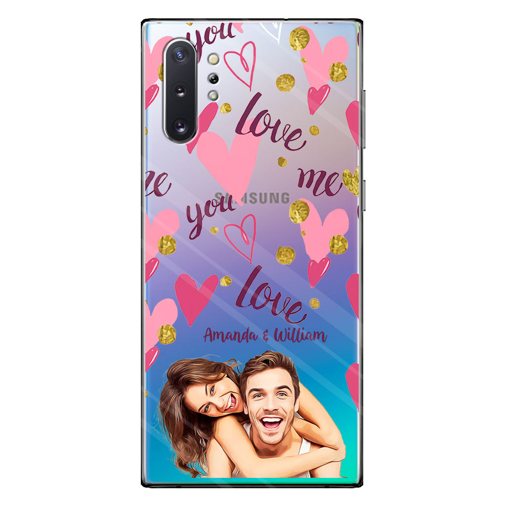 I'm Yours - Personalized Couple Clear Phone Case