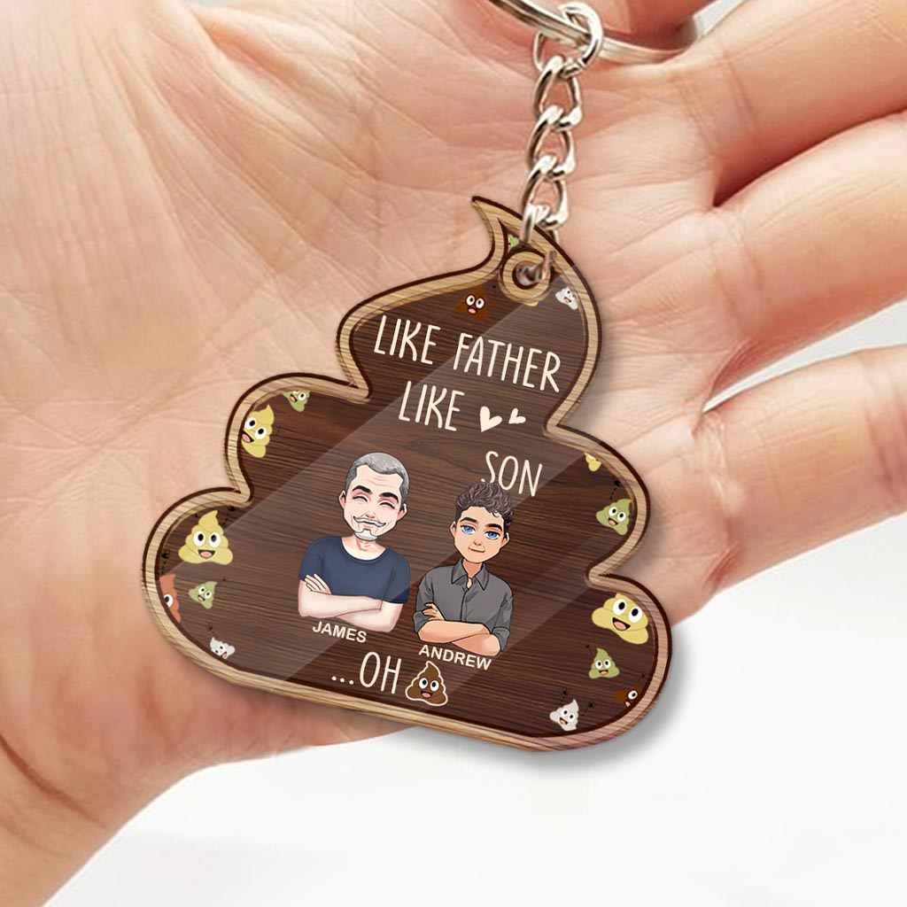Like Father Like Daughter - Personalized Father Keychain