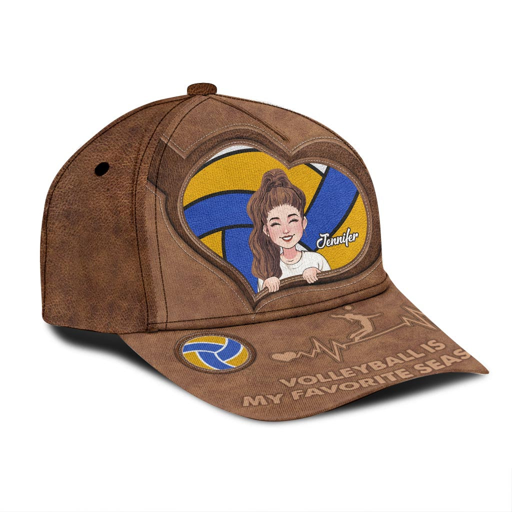Volleyball ist meine Lieblingssaison – Personalisierte Volleyball Classic Cap