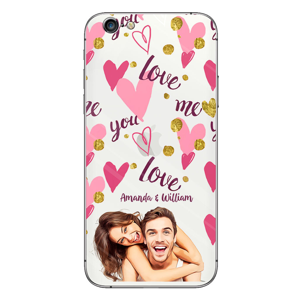 I'm Yours - Personalized Couple Clear Phone Case
