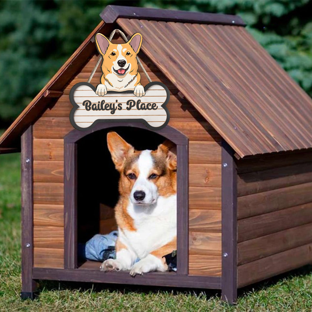 Buddy's Place - Personalized Dog Wood Sign