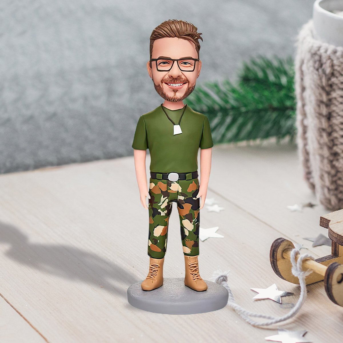 Mini Us - Figurine à tête branlante personnalisée pour frère et sœur