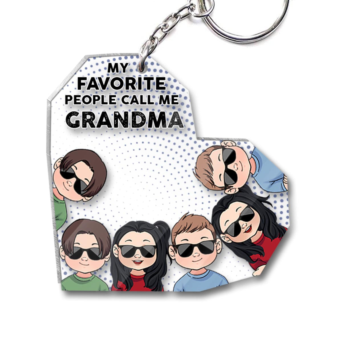 Meine Lieblingsmenschen – Geschenk für Opa, Papa, Mama, Oma, Onkel, Tante, Bruder, Schwester – Personalisierter Schlüsselanhänger