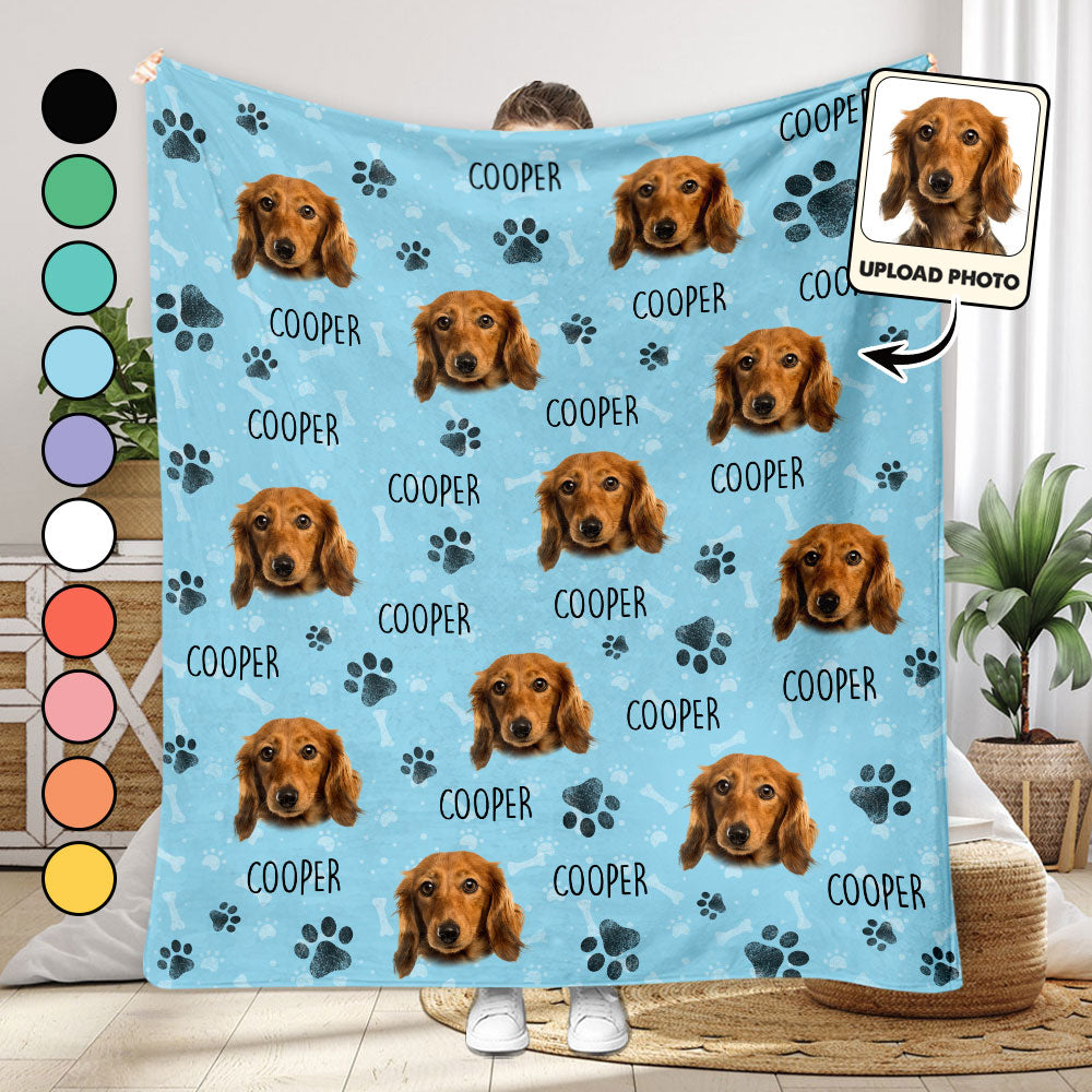 Buntes Muster – personalisierte Hundedecke