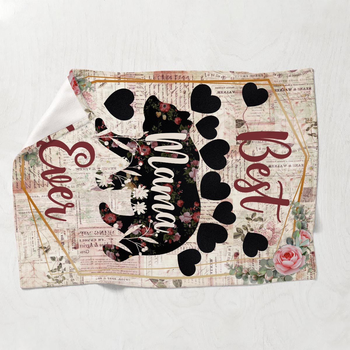 Best Nana Ever - Gift for mom, grandma - Personalized Blanket