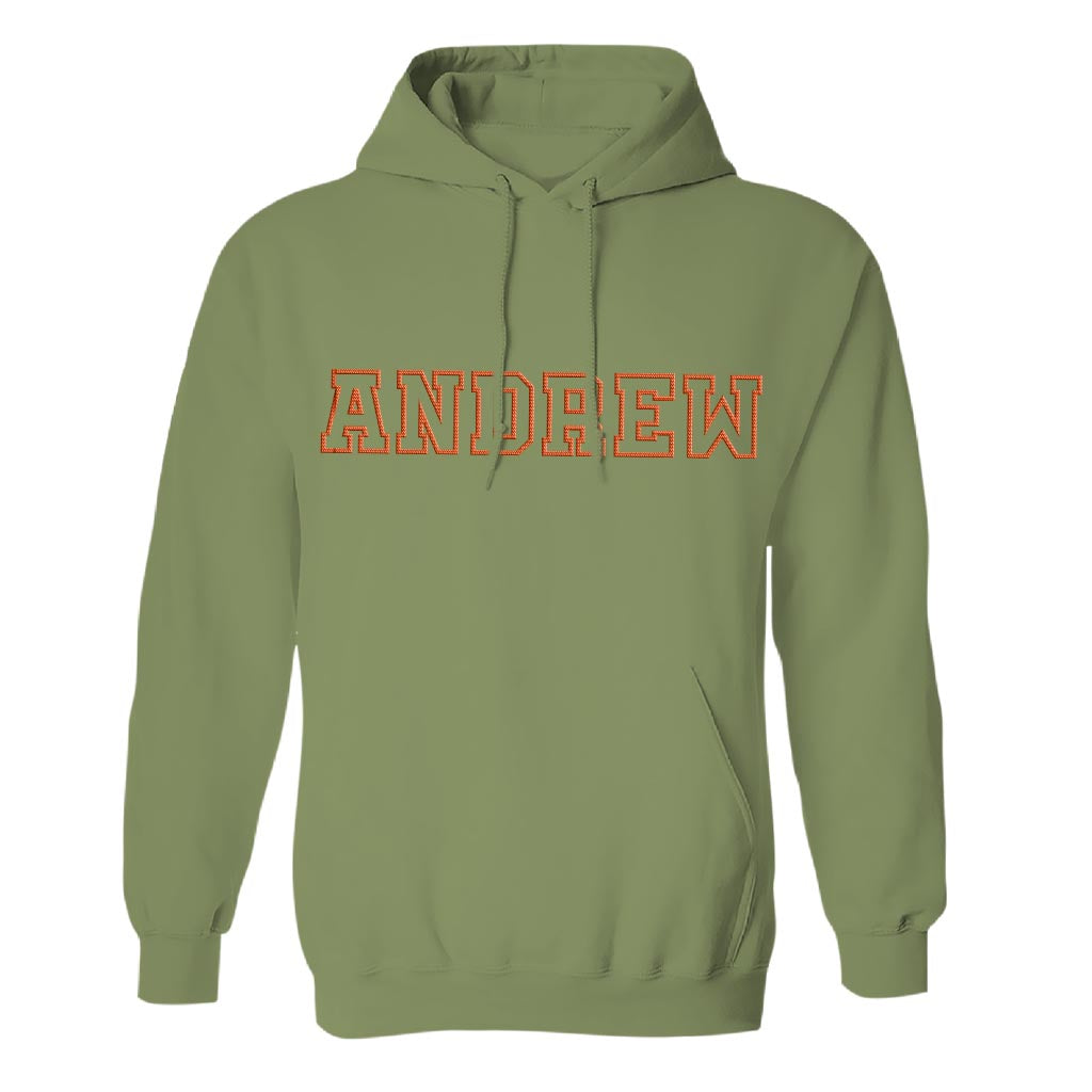 Personalisierter Hoodie mit Stickerei für Stiefväter – individueller Name