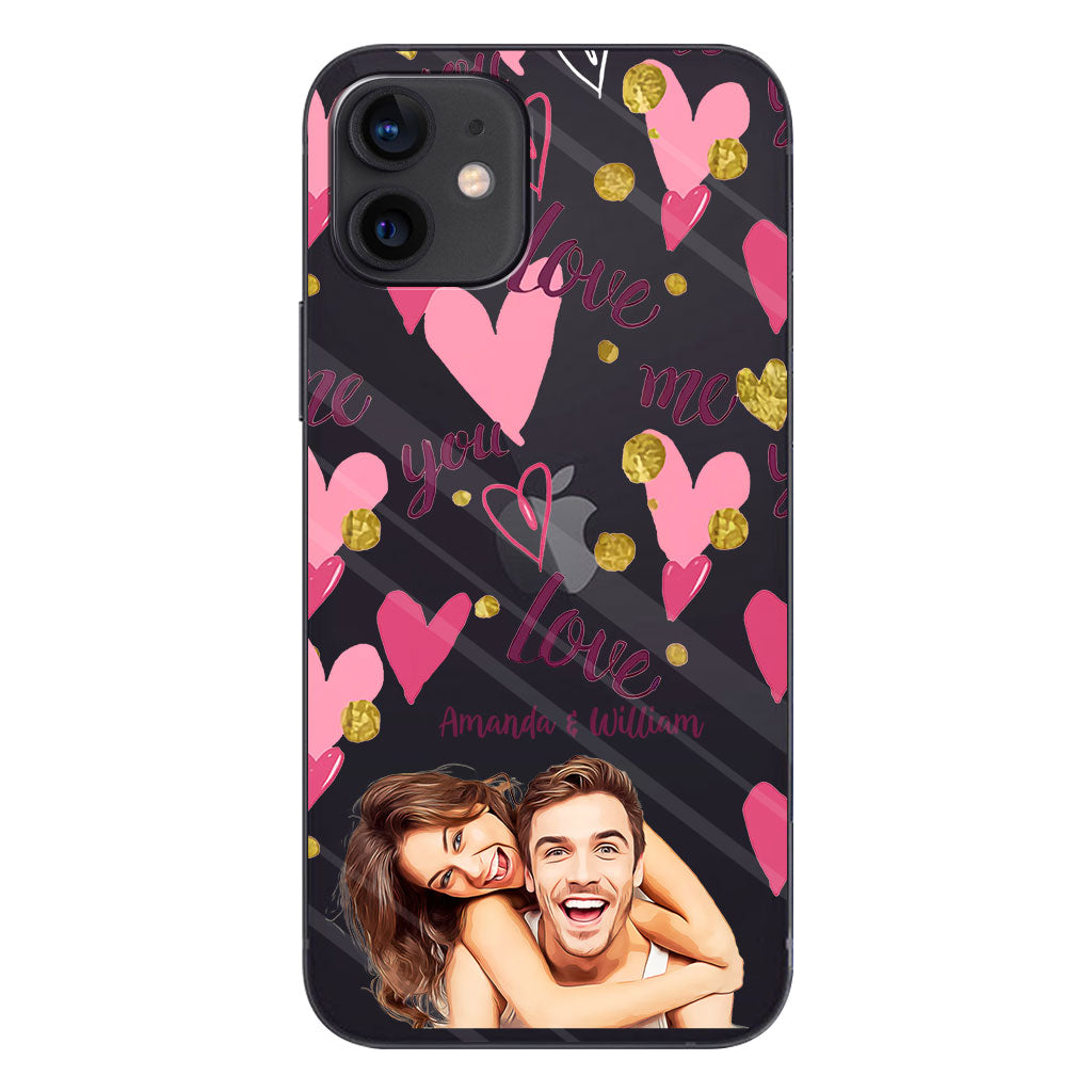 I'm Yours - Personalized Couple Clear Phone Case