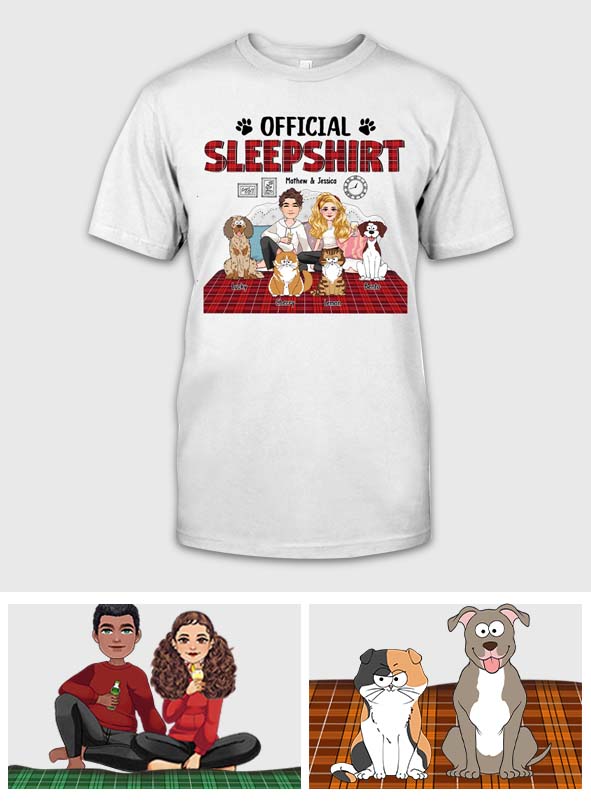 T-shirt et sweat à capuche officiels Sleepshirt - T-shirt et sweat à capuche personnalisés pour chien