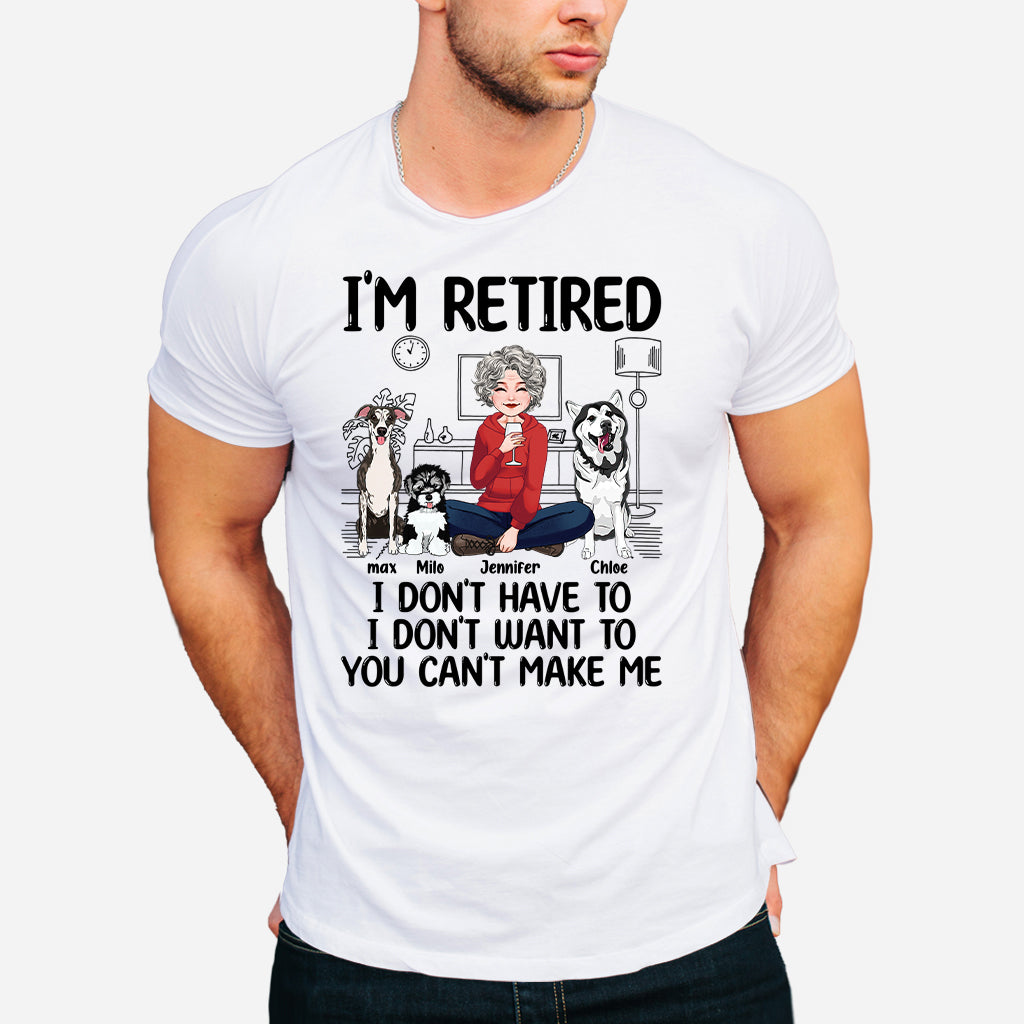Ich bin im Ruhestand – Personalisiertes Rentner-T-Shirt & Hoodie