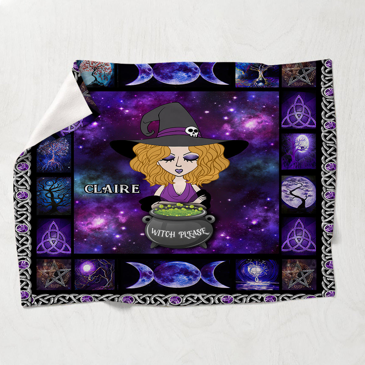 Witch Please - Personalized Witch Blanket