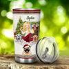 Just A Girl Who Loves Dogs And Christmas - Personalized Dog Tumbler