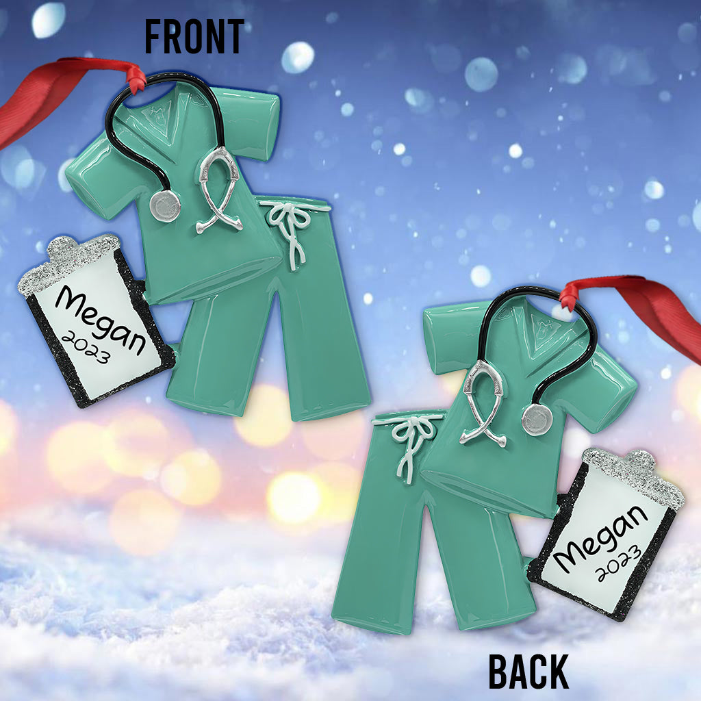 Scrubs Nurse - Personalized Nurse Ornament
