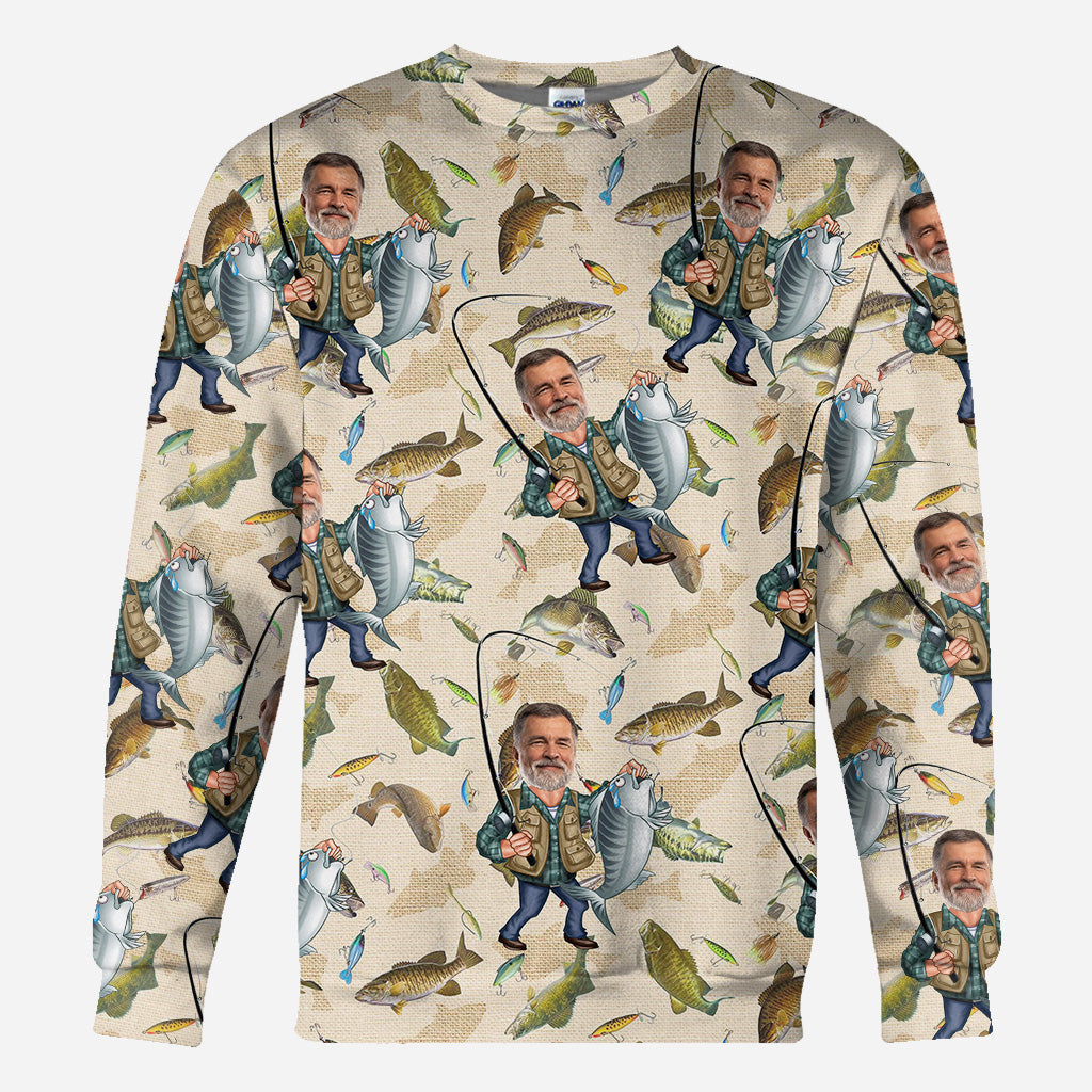 Lustiges Angel-Shirt mit Foto – Personalisiertes Angel-Shirt