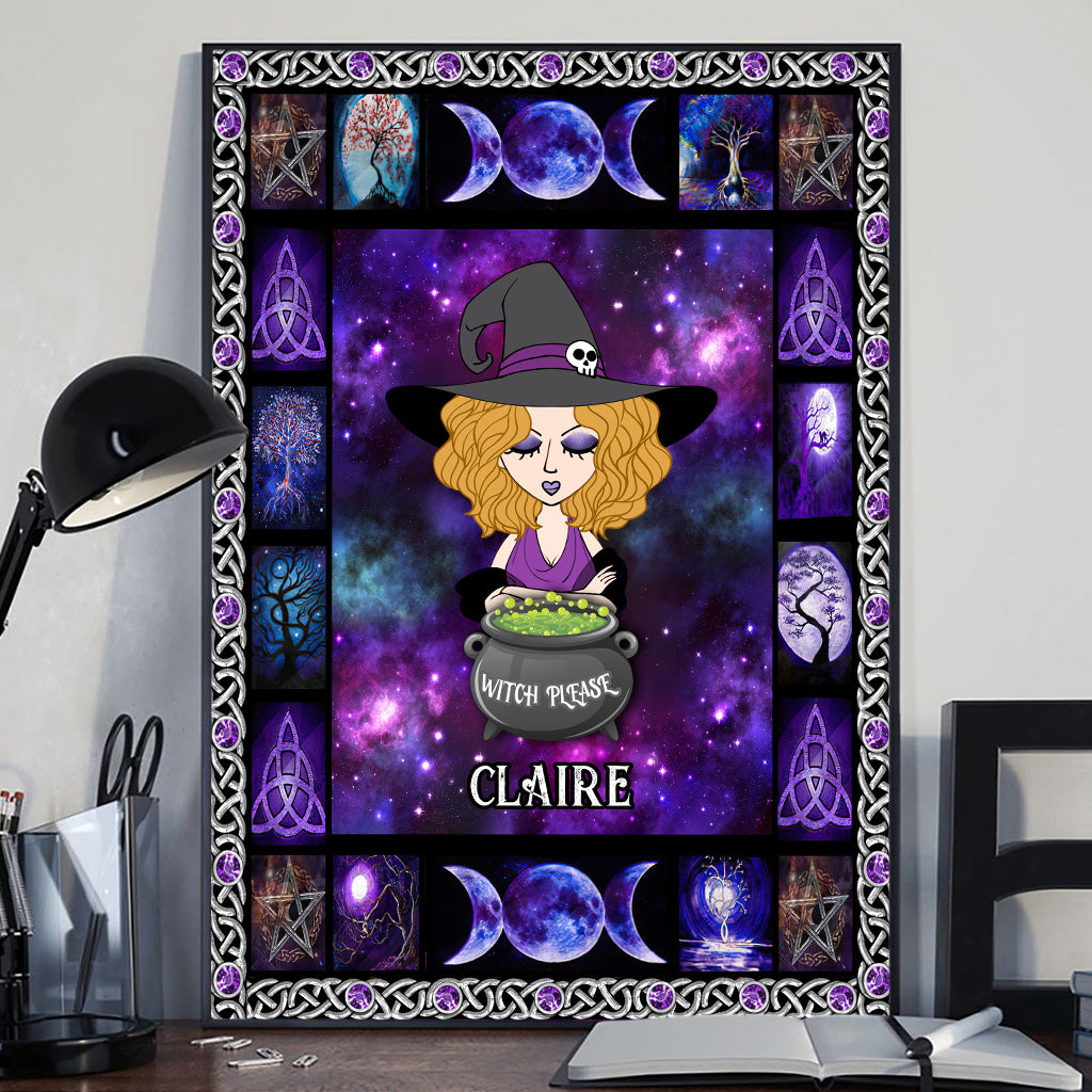 Witch Please - Personalized Witch Canvas And Poster