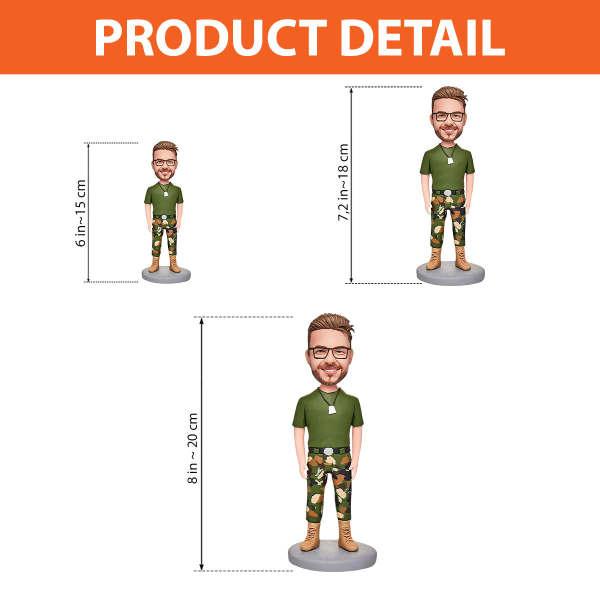 Mini Us - Figurine à tête branlante personnalisée pour frère et sœur