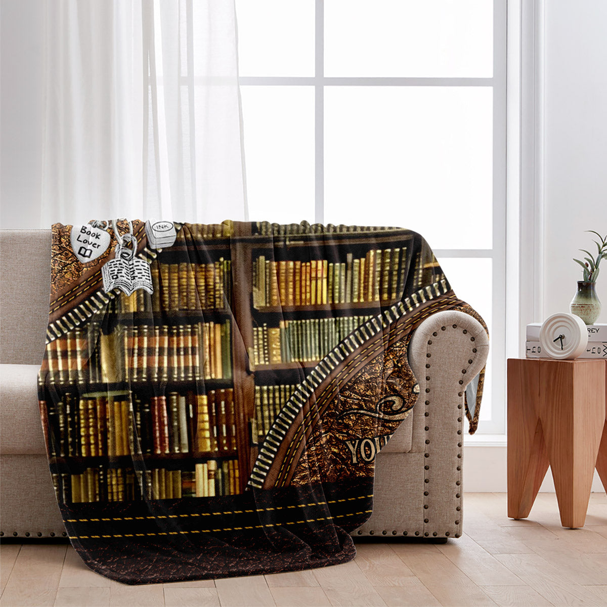 Couverture personnalisée pour bibliothécaire - Bibliothèque
