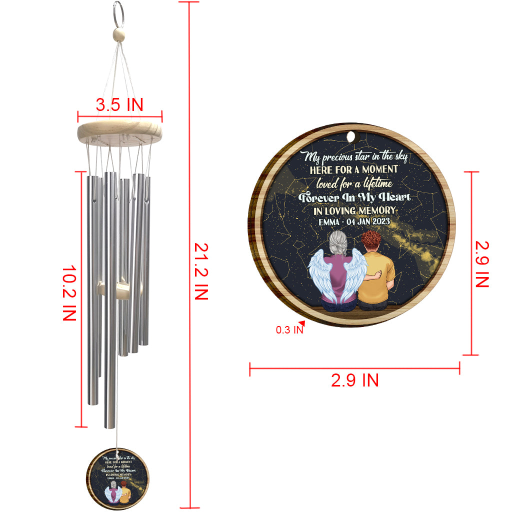 When I Look At The Stars - Personalized Memorial Wind Chime