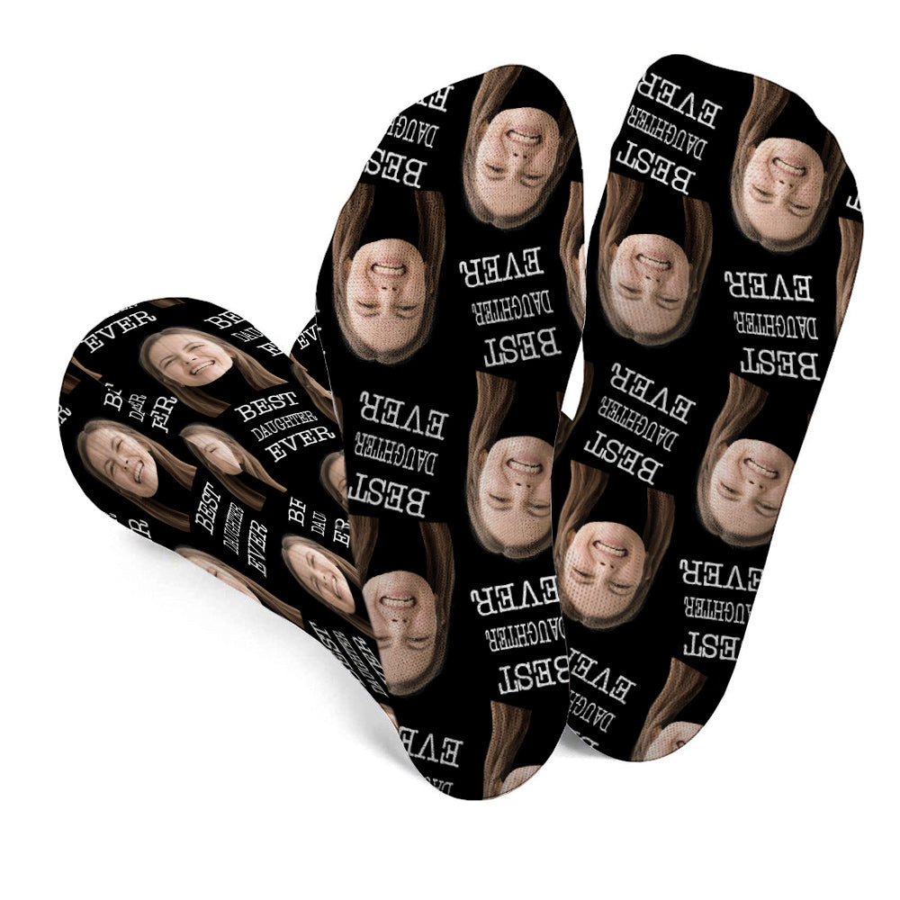 Face personnalisée - Chaussettes personnalisées pour fille