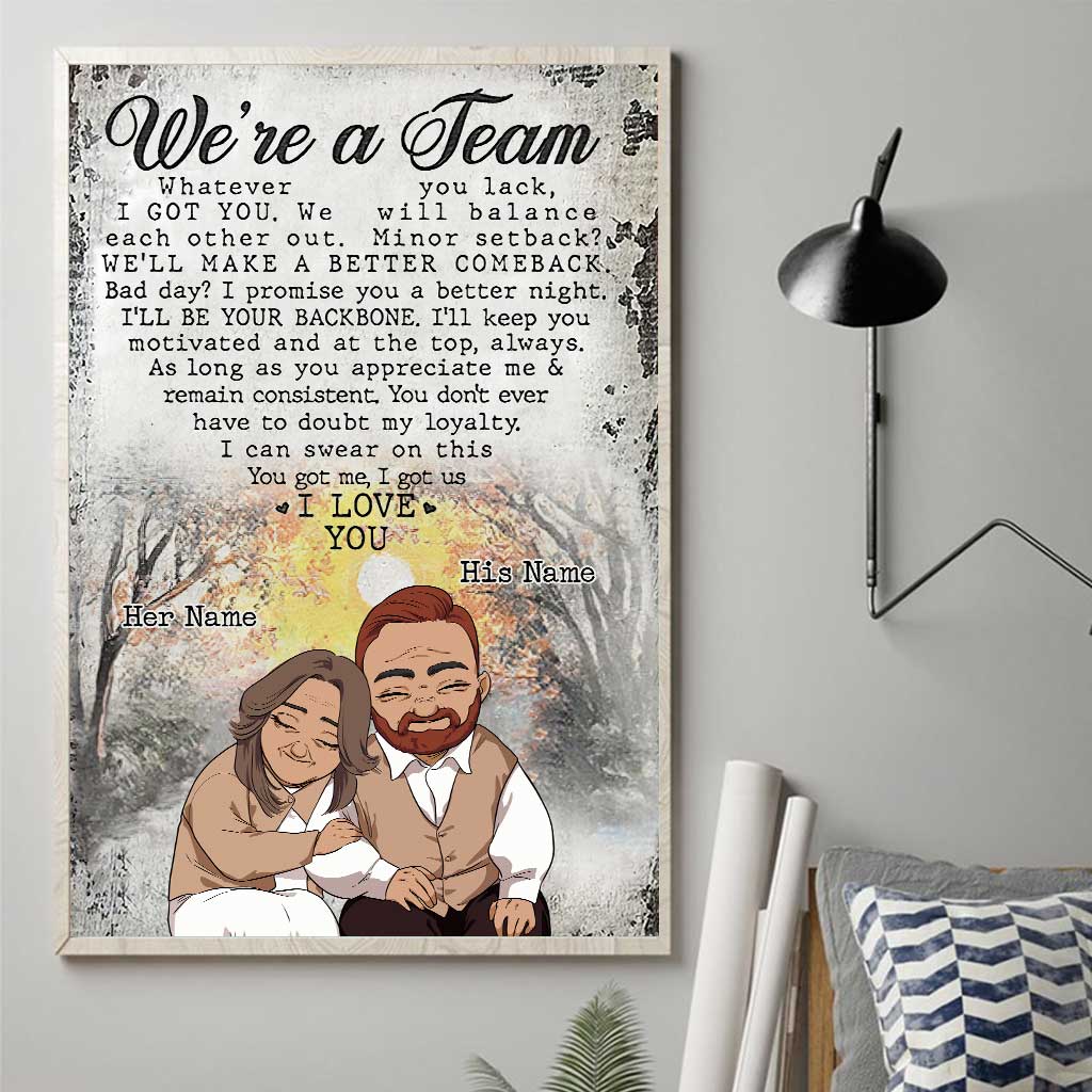 Husband And Wife We Are A Team - Personalized Couple Couple Poster