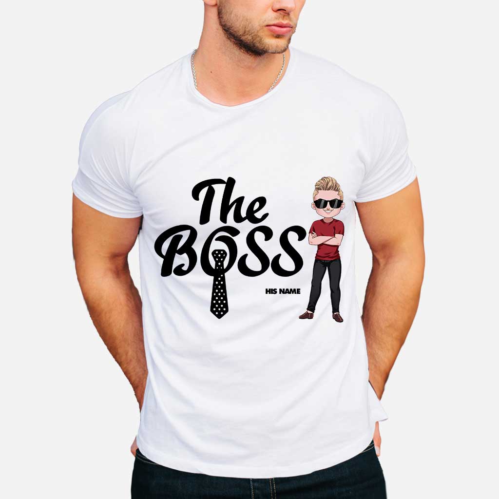 The Boss The Real Boss - Personalized Couple T-shirt and Hoodie