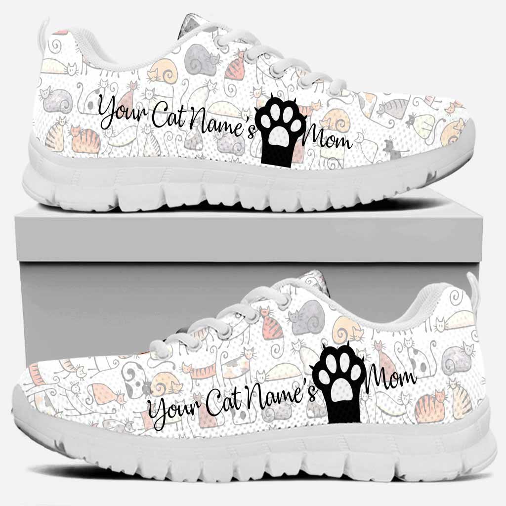 Baskets personnalisées « Les chats règnent sur le monde »