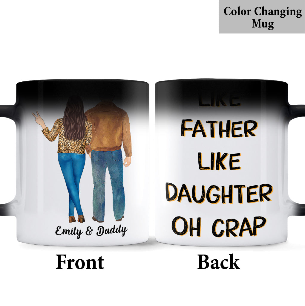 Like Father Like Daughter - Personalized Father Mug