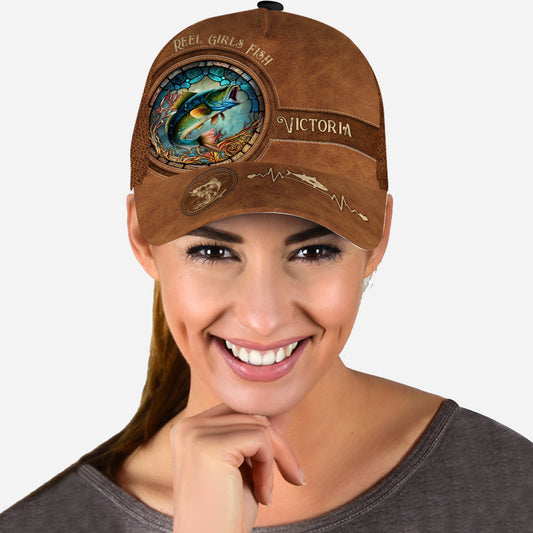 Reel Girls Fish Bass Fishing - Personalized Fishing Classic Cap