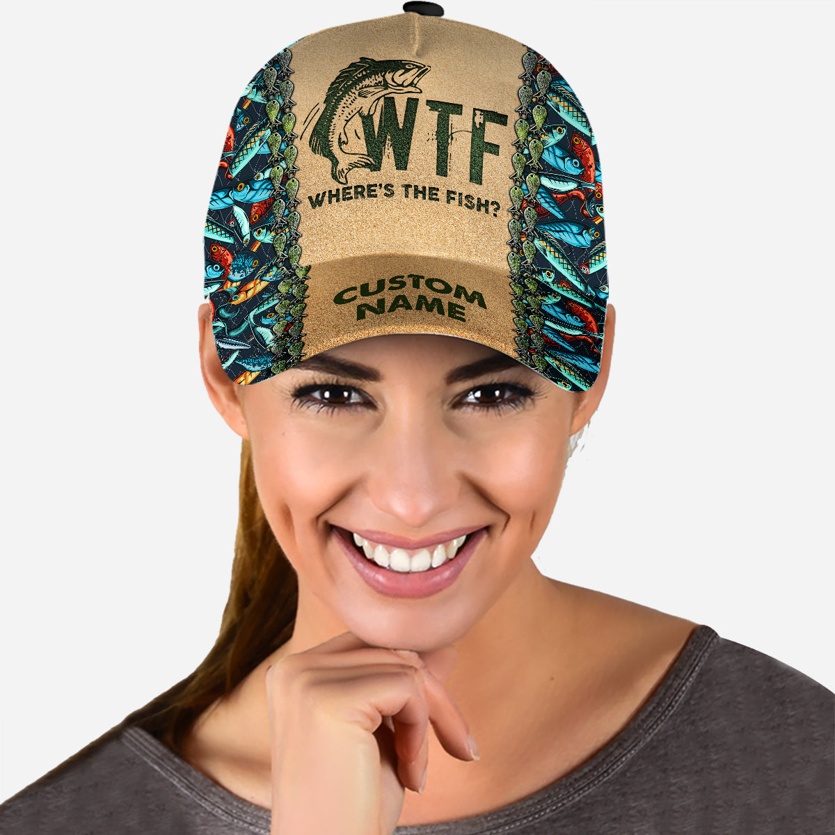 WTF – Personalisierte Angel-Klassiker-Kappe