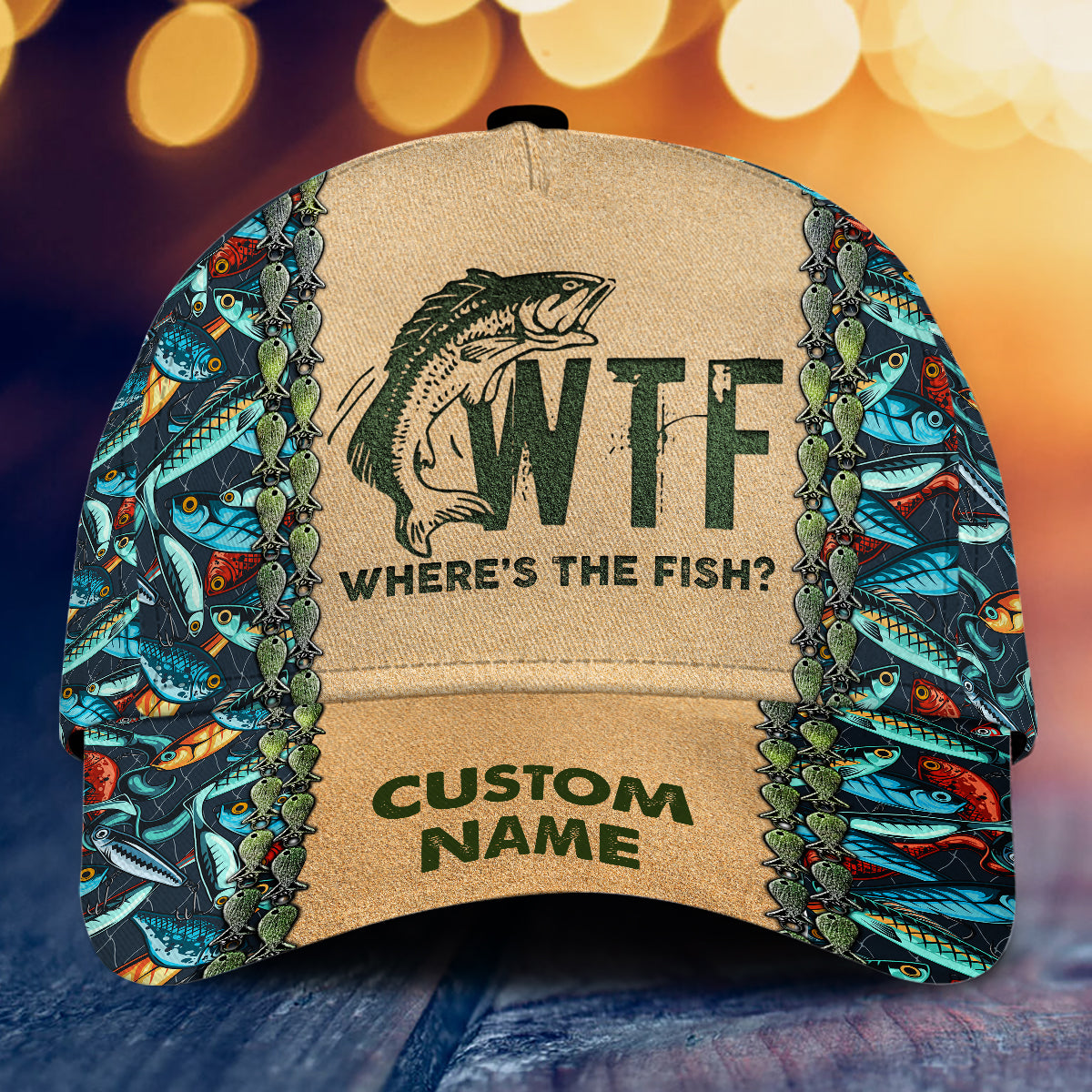 WTF – Personalisierte Angel-Klassiker-Kappe