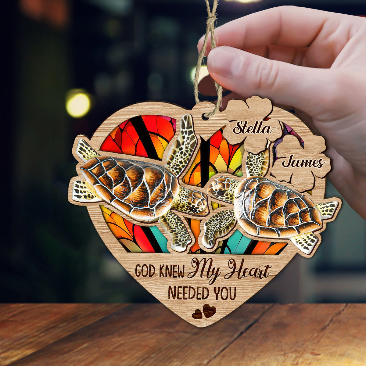 So Many In The Sea - Personalized Turtle Suncatcher