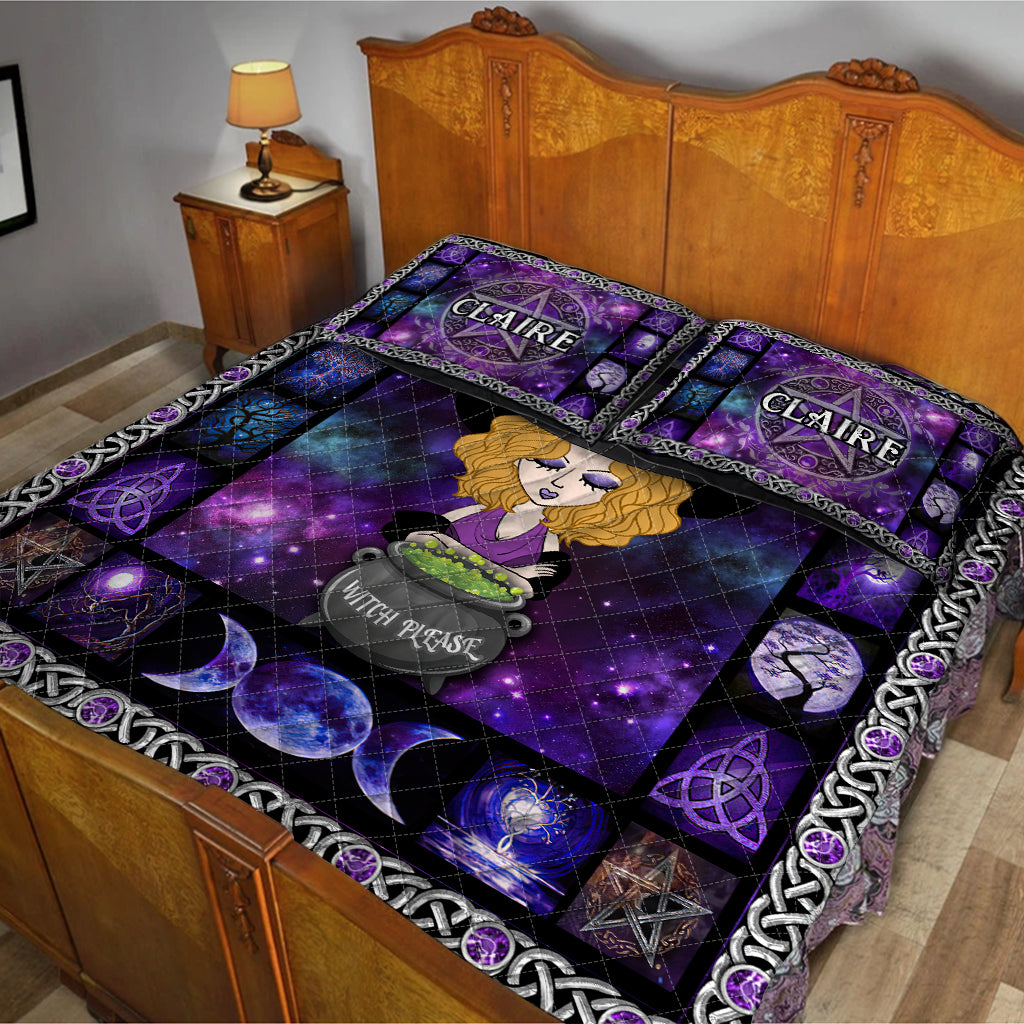 Witch Please - Personalized Witch Quilt Set