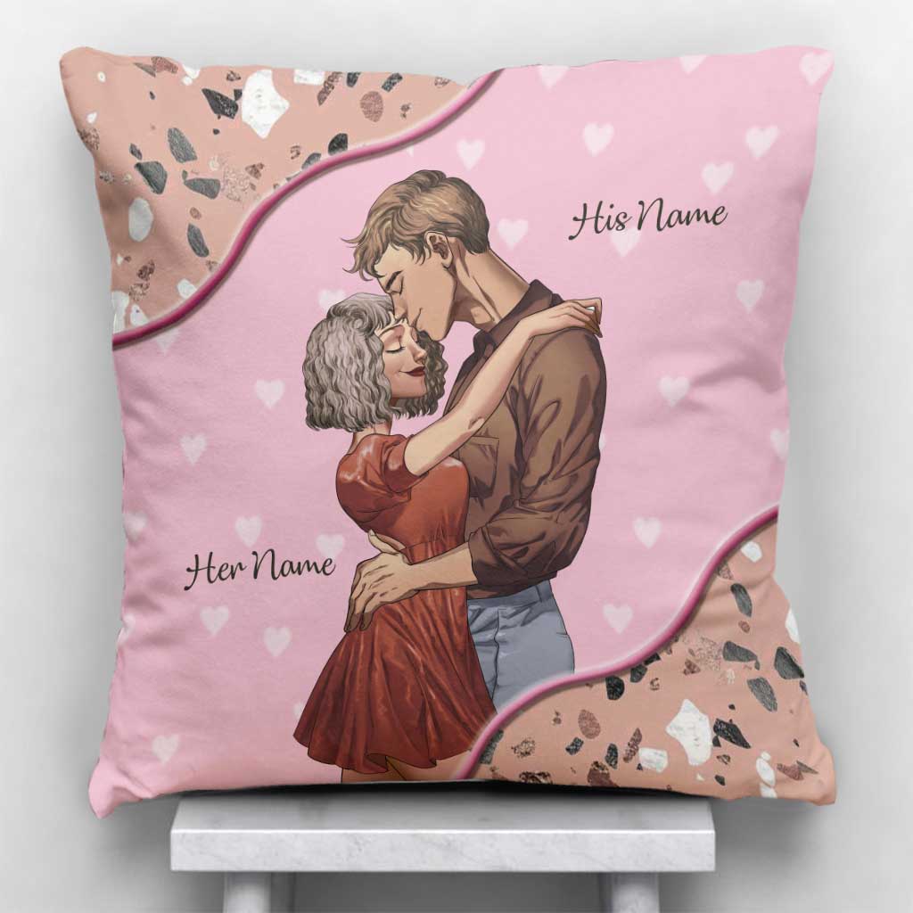 For My Whole Life - Personalized Couple Throw Pillow