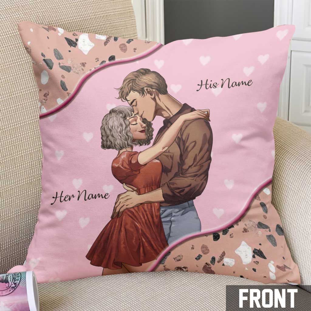 For My Whole Life - Personalized Couple Throw Pillow