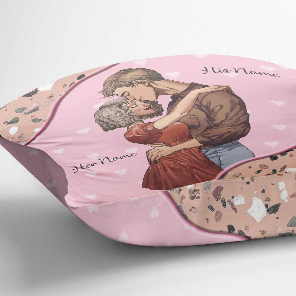 For My Whole Life - Personalized Couple Throw Pillow