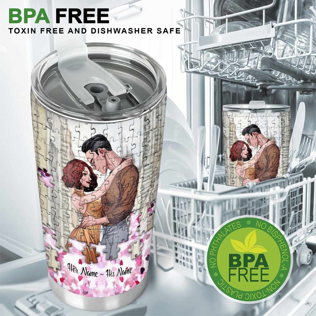 You're My Missing Piece - Personalized Couple Tumbler