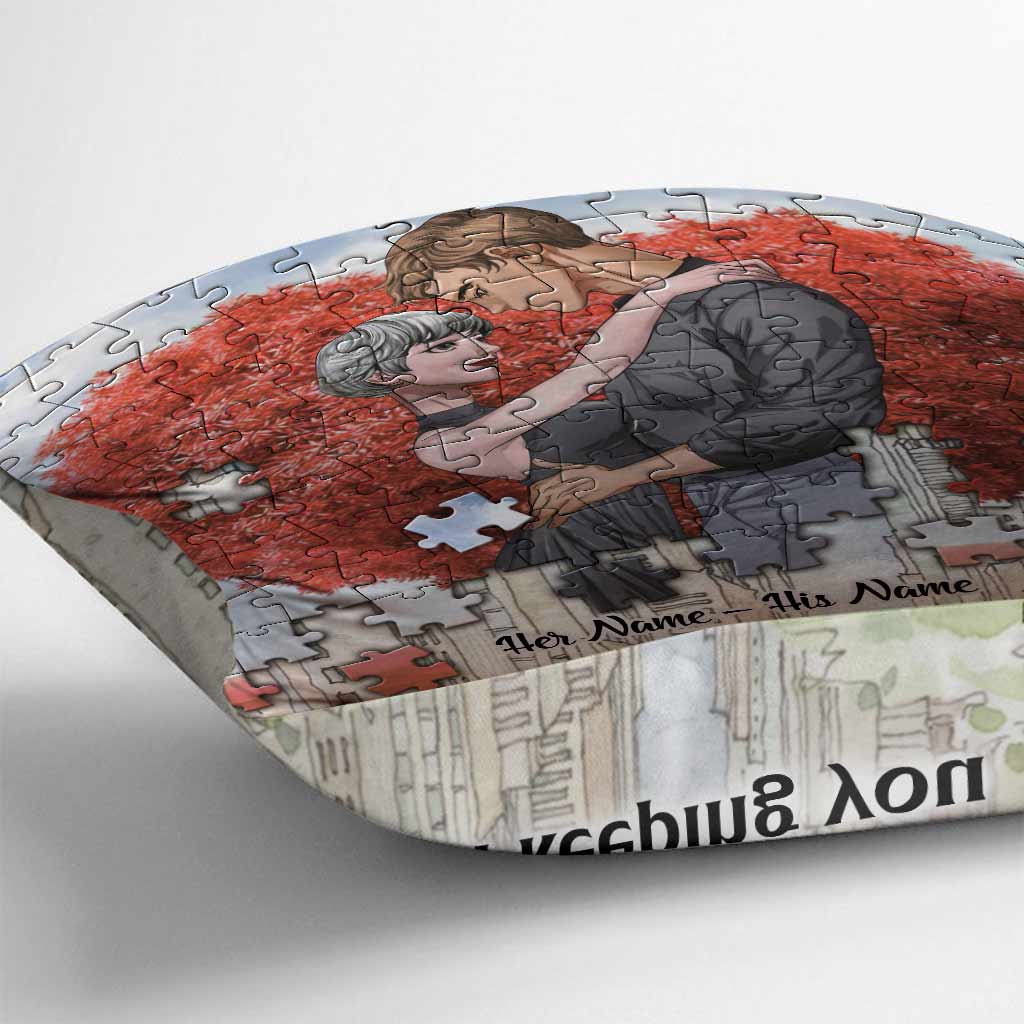 You're My Missing Puzzle - Personalized Couple Throw Pillow