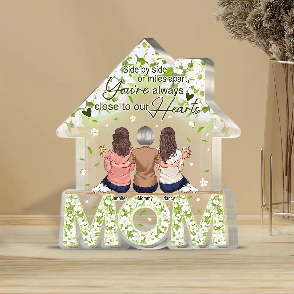 Floral Mom Home - Personalized Mother's Day Mother Custom Shaped Acrylic Plaque