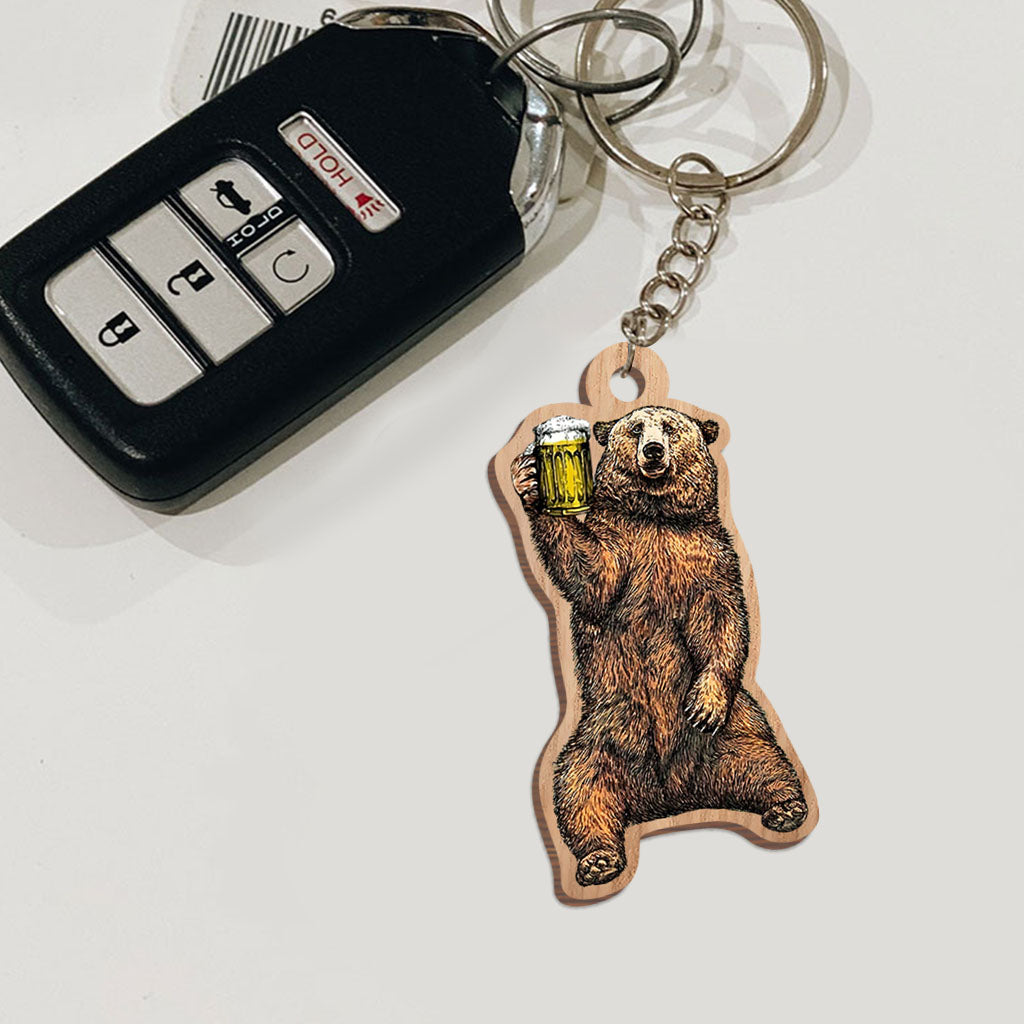 Dad Figure - Father Keychain (Printed On Both Sides)